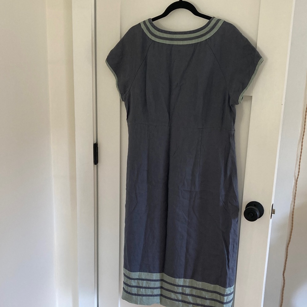 Boden Gray Linen Dress - Picture 4 of 5